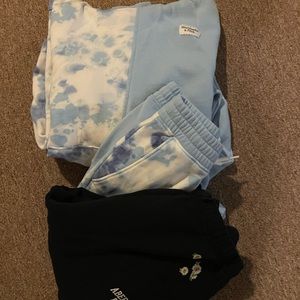 Abercrombie sweatshirt set (hoodie and sweatpants)/additional pair sweatpants